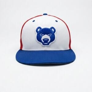 New Iowa Cubs Fitted Hat Mesh Red White Blue MiLB Baseball Cap One Size 7 1/4